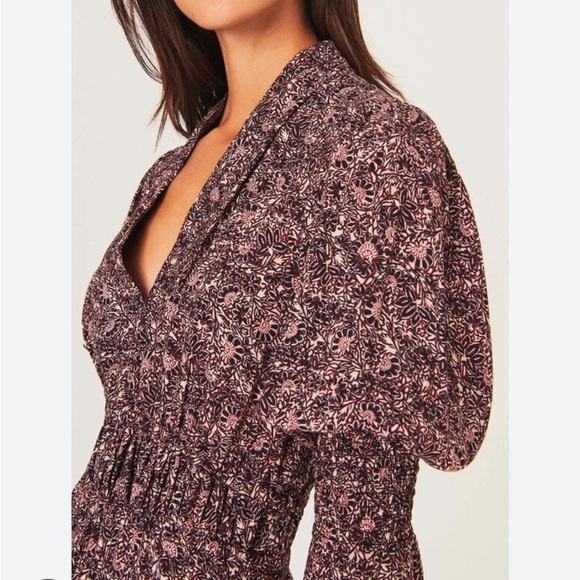 Ba&sh Glee Robe Midi Dress XS - Picture 3 of 14